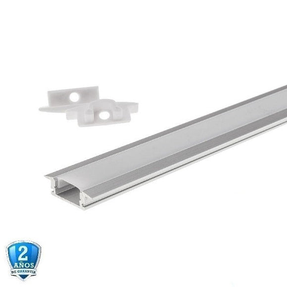Perfil Esquina/Canalon 45º 2M F/LED En Aluminio Difusor Opal