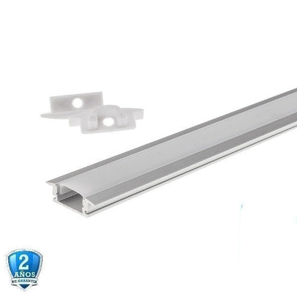 Perfil de Aluminio Empotrable 2metros-min 10 perfiles