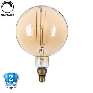 8W G200 700lm 300º 1800K Cristal Oro Regulable (Dimmable)