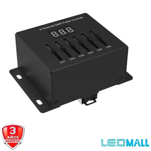 6ch DMX 512 master  5-12vdc or  3*AAA <10ma