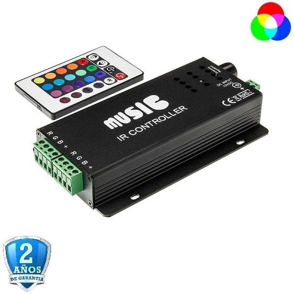 Controlador RGB+Control remoto por volumen-144-288W, 12-24V